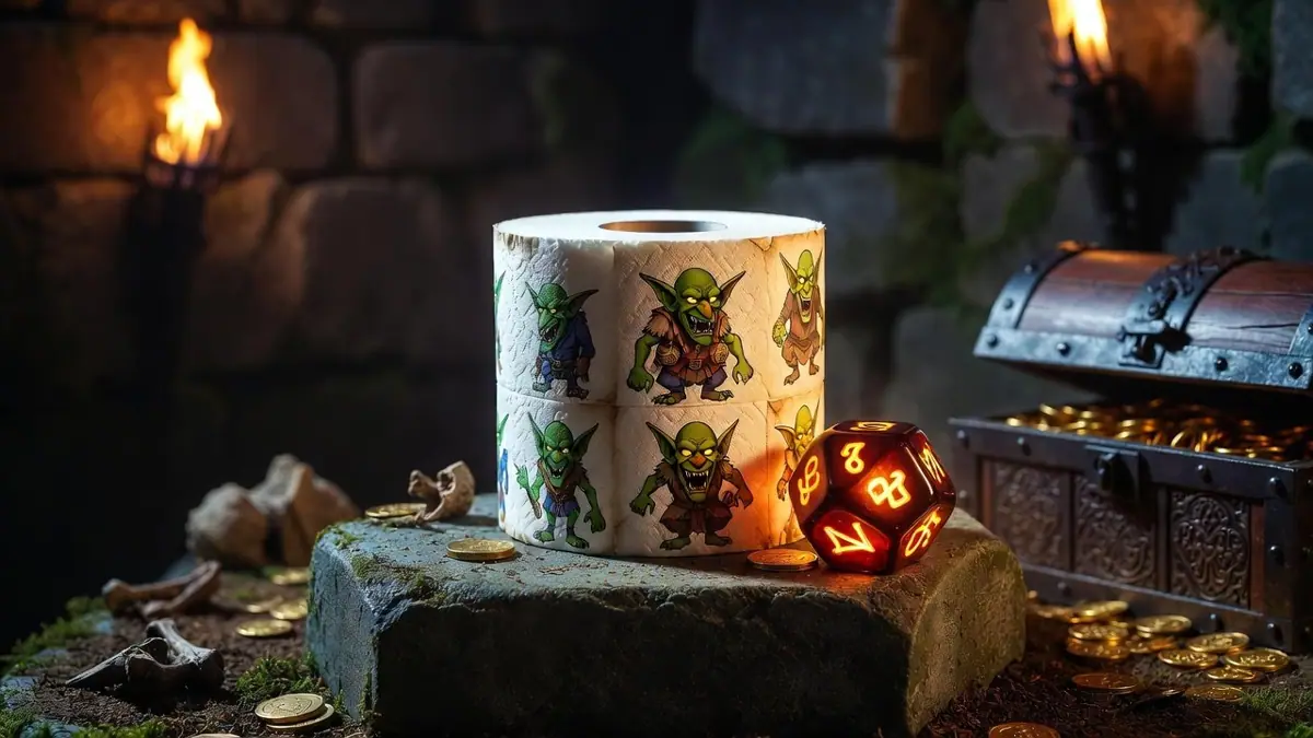 Для D&D выпустили туалетную бумагу — теперь поход в туалет станет частью приключения