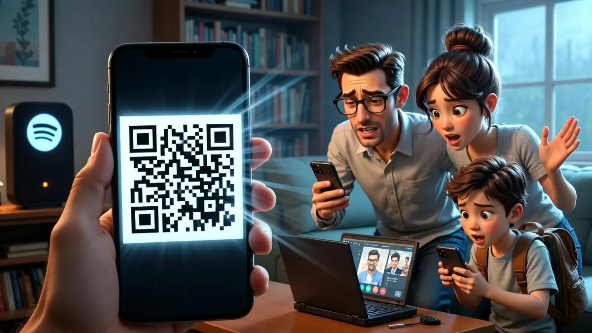 Spotify устроил QR-охоту на семейные подписки: год без Premium