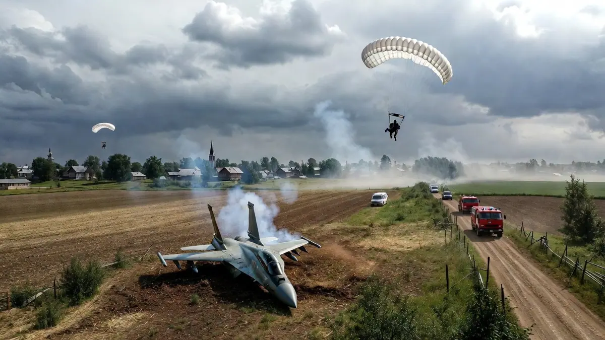 Су-30СМ упал под Калининградом: оба пилота катапультировались